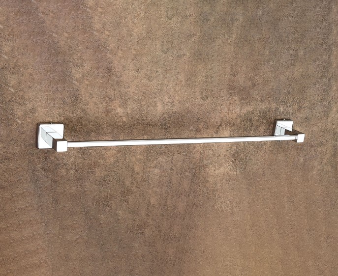 Square Towel Rod Stainless Steel Bathroom Commercial Hotel Spa Wall Mount Single Bar Heavy-Duty Anti-Rust Waterproof Easy Install Professional Grade Durable Collapsible Extendable Rustproof Geometric Design Space Saving Modern Minimalist Secure Grip Conte